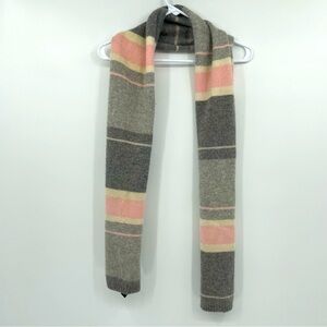 Lauren Ralph Lauren Pink & Gray Wool-Blend Scarf